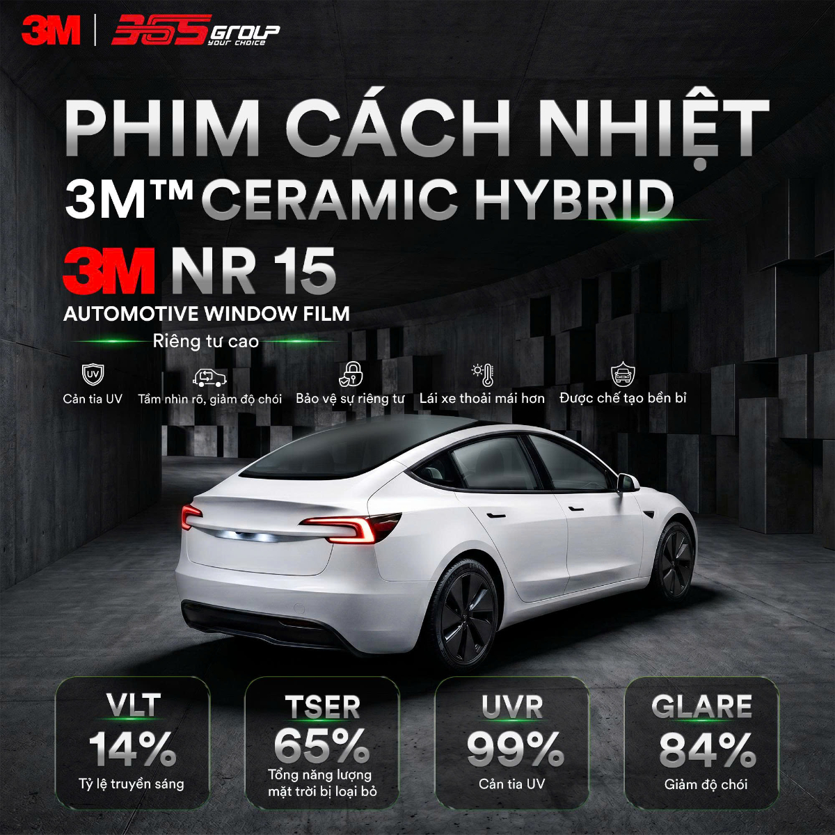 Phim cách nhiệt 3M Ceramic NR 15