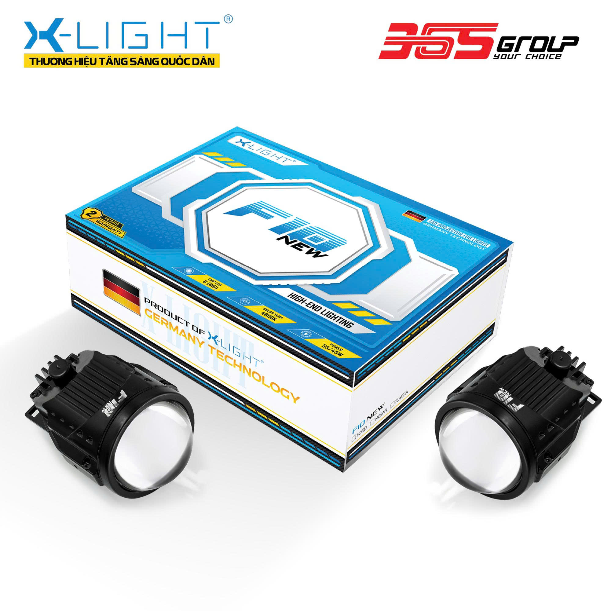 ĐÈN BI GẦM X-LIGHT F10 NEW (2025)