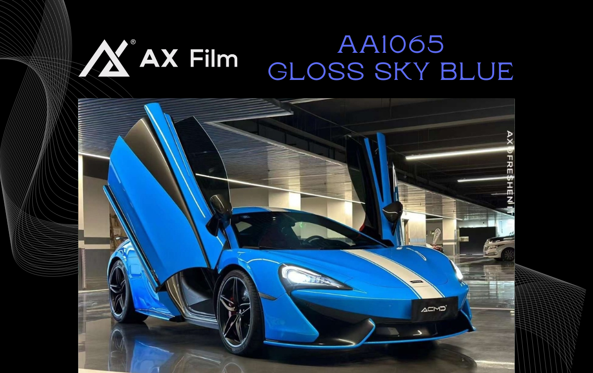 AX WRAP FILM GLOSS SKY BLUE – XANH BẦU TRỜI BÓNG MCLAREN 570S