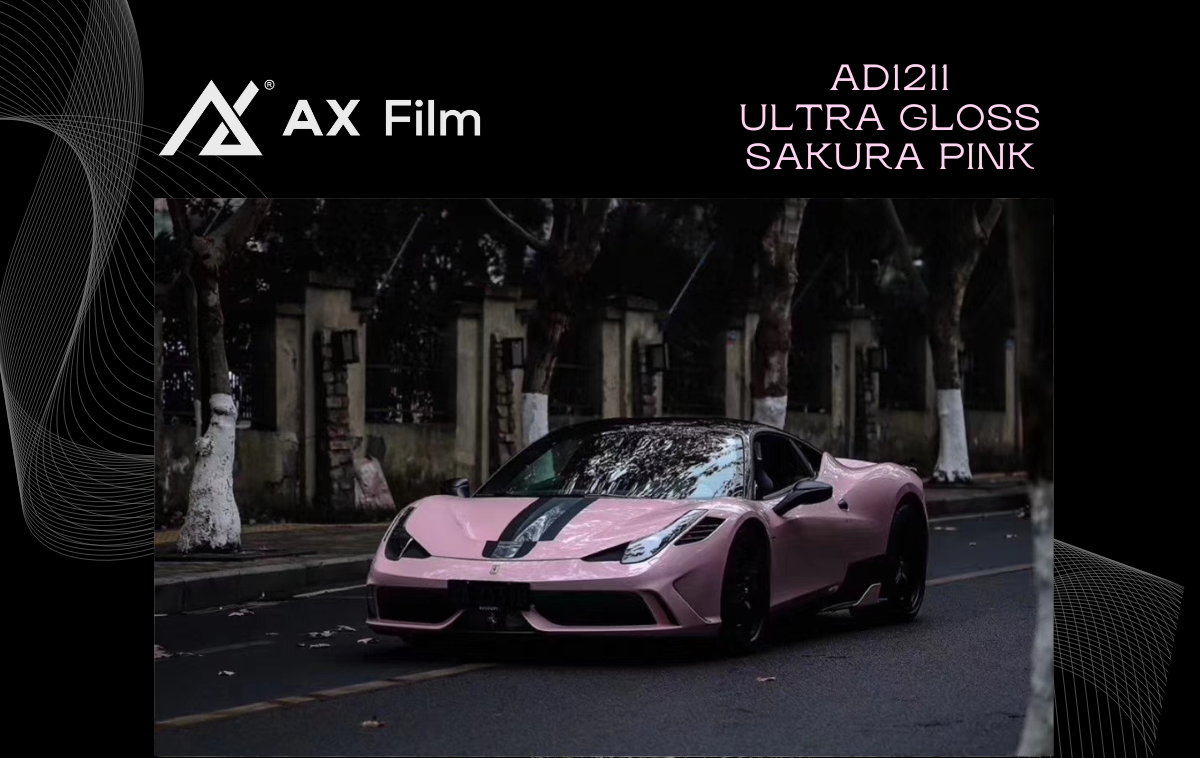 AX PPF/WRAP FILM ULTRA GLOSS SAKURA PINK – HỒNG SAKURA SIÊU BÓNG FERRARI 458 SPECIALE