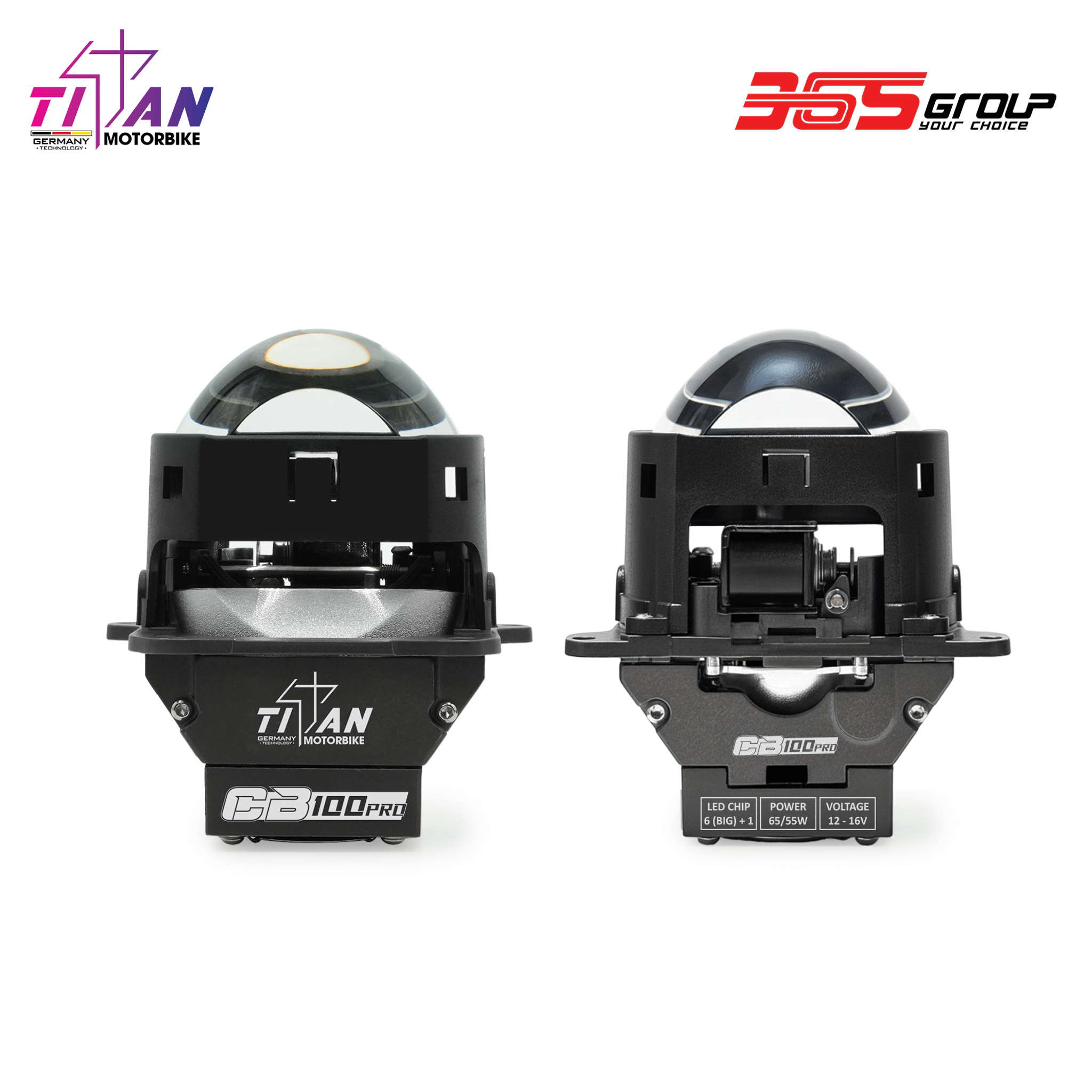 BI LED TITAN MOTO CB100 PRO SQUARE