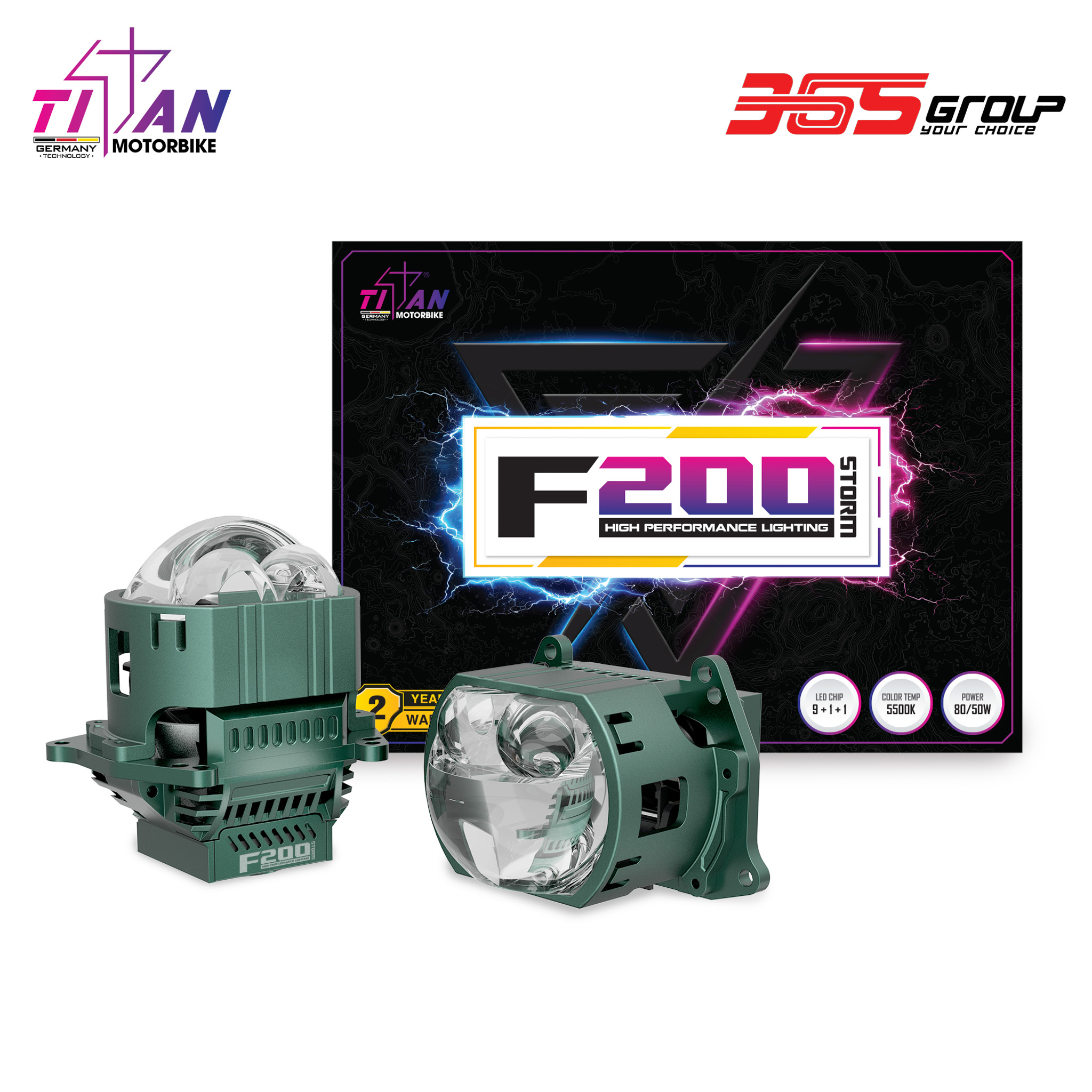BI LED TITAN MOTO F200 STORM
