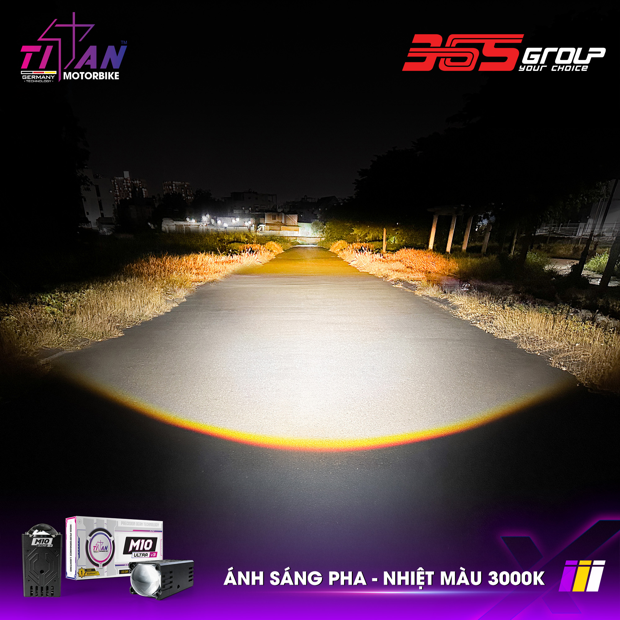 ĐÈN GẦM DẠNG RỜI TITAN MOTO M10 ULTR V3