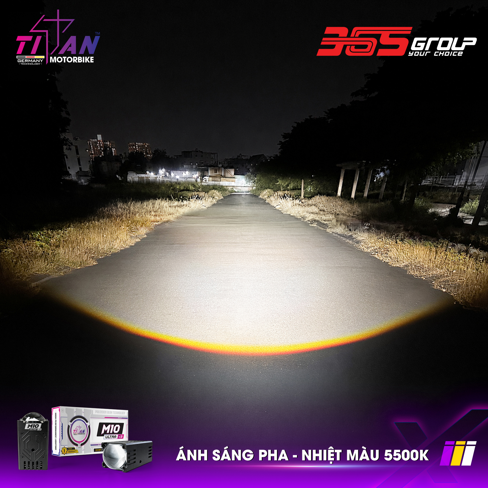 ĐÈN GẦM DẠNG RỜI TITAN MOTO M10 ULTR V3