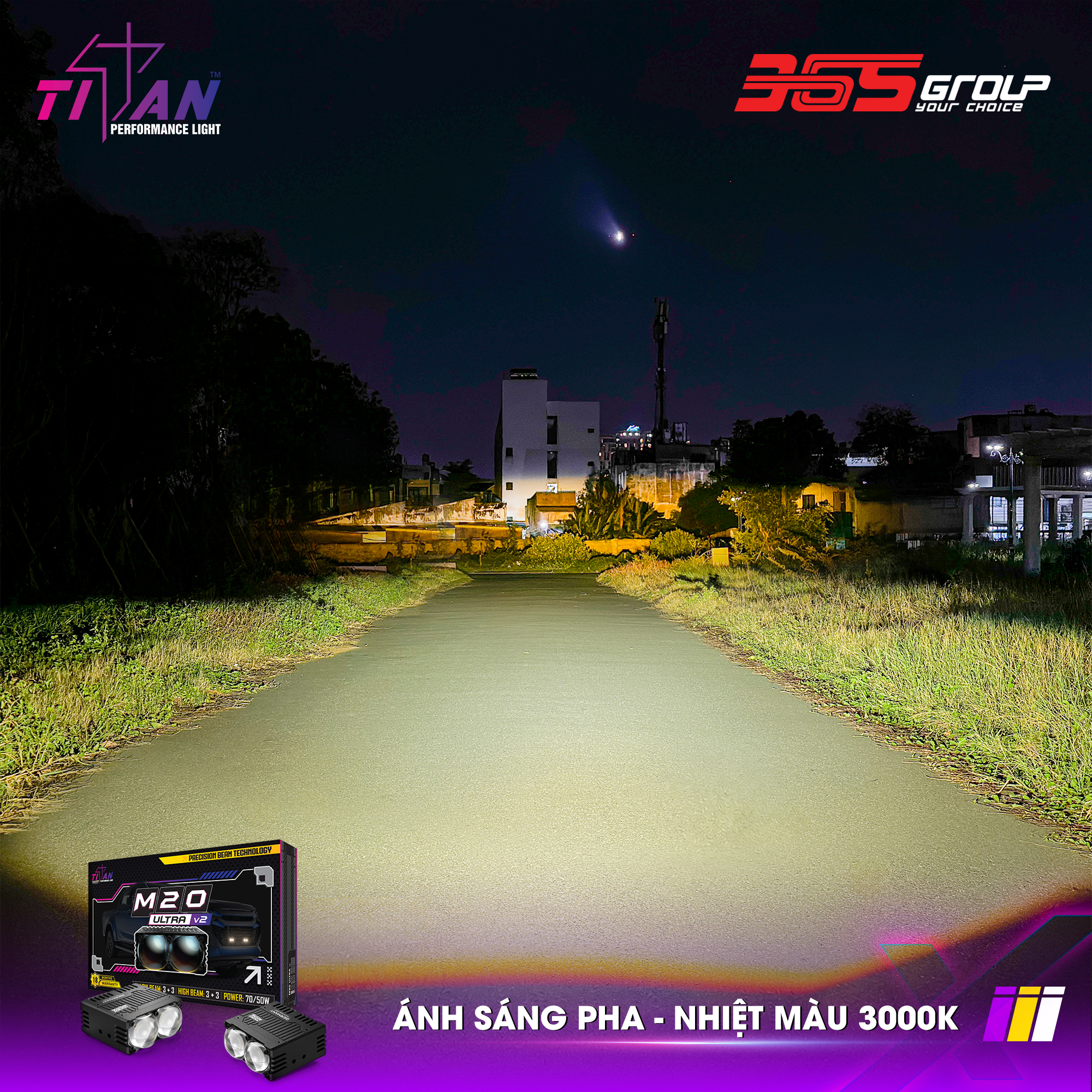 ĐÈN GẦM DẠNG RỜI TITAN MOTO M20 ULTRA V2