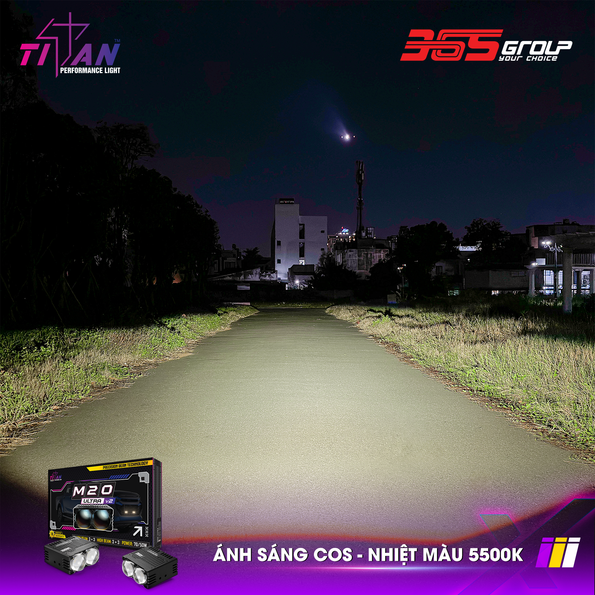 ĐÈN GẦM DẠNG RỜI TITAN MOTO M20 ULTRA V2