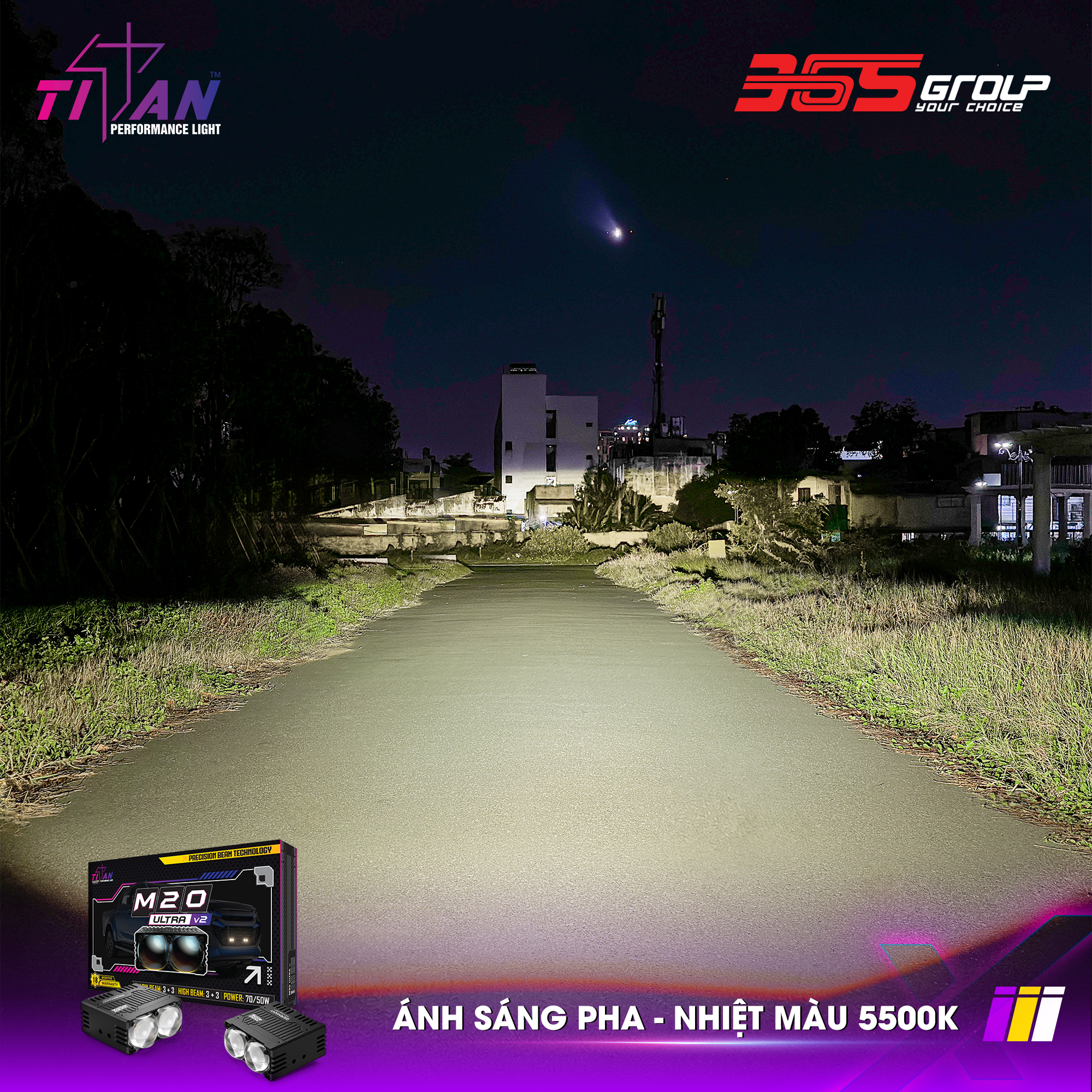 ĐÈN GẦM DẠNG RỜI TITAN MOTO M20 ULTRA V2