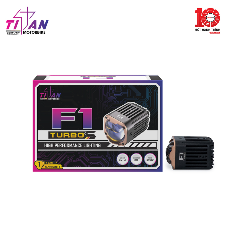 ĐÈN TRỢ SÁNG TITAN MOTO F1 TURBO S