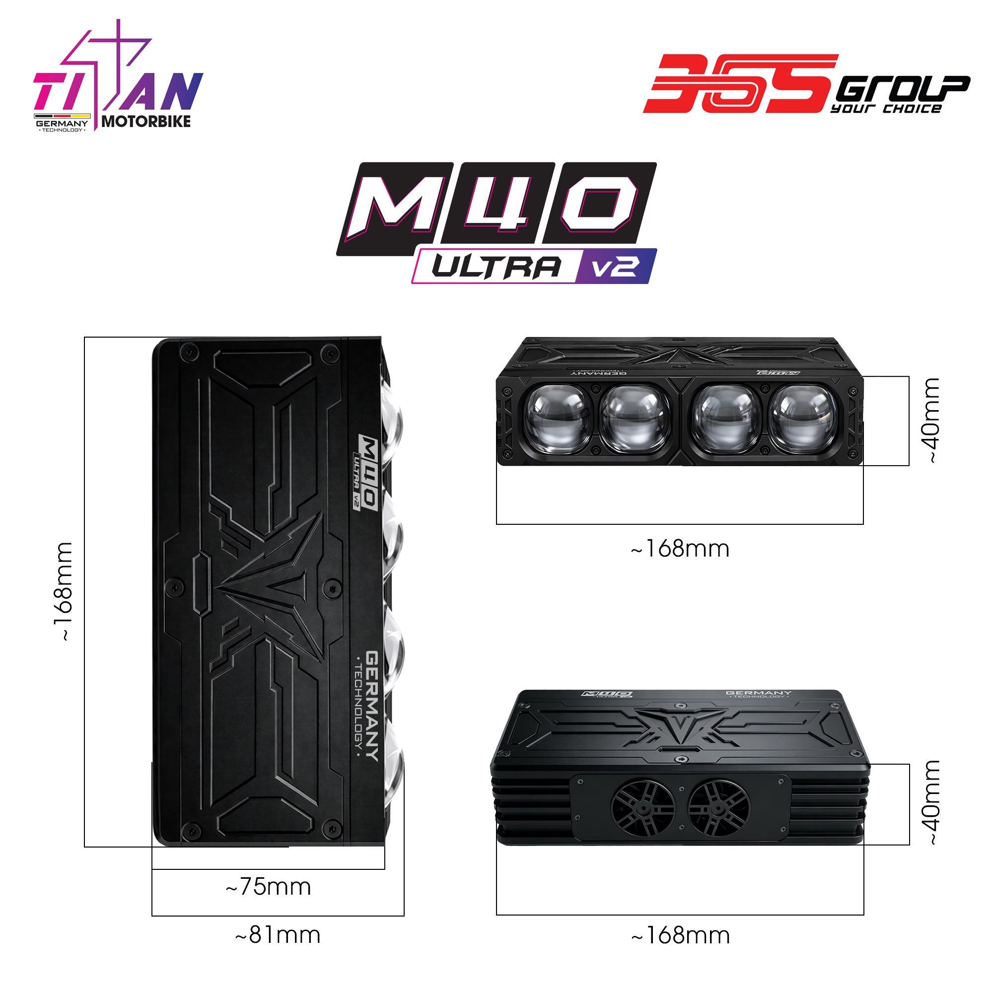 ĐÈN TRỢ SÁNG TITAN M40 ULTRA V2