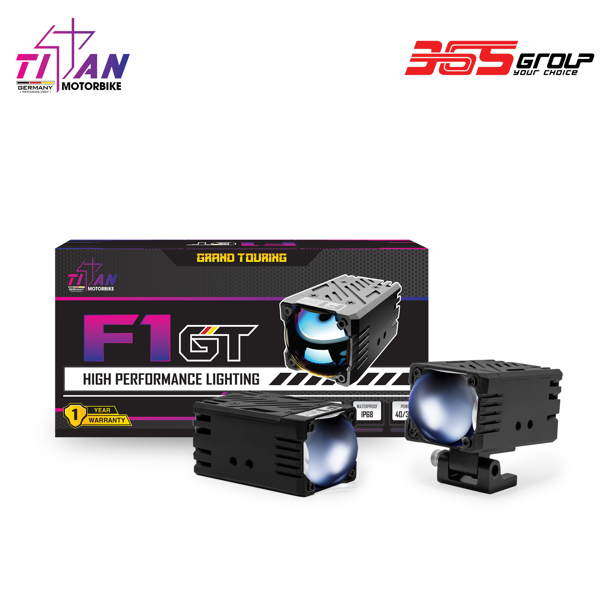 ĐÈN TRỢ SÁNG TITAN MOTO F1 GT