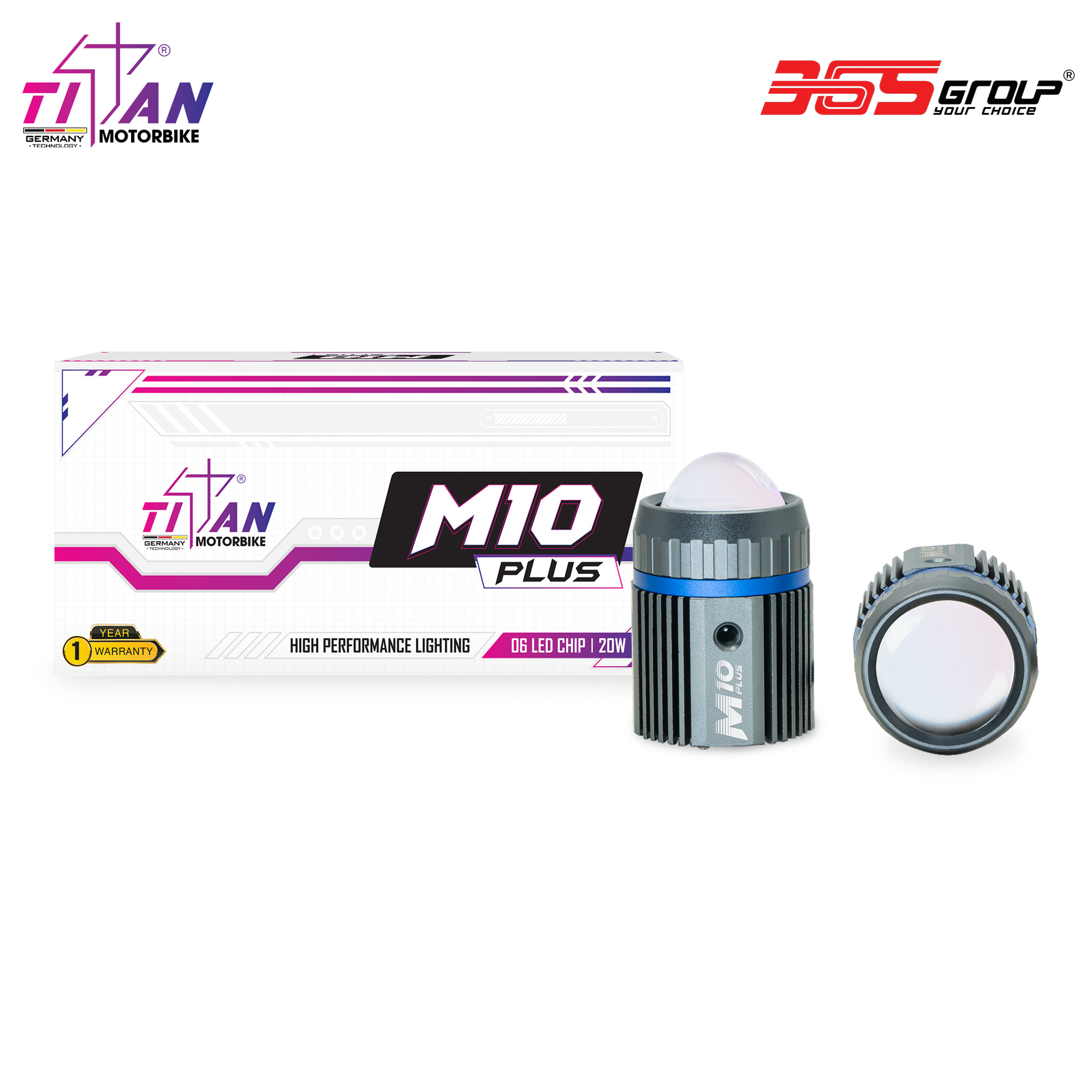 ĐÈN TRỢ SÁNG TITAN MOTO M10 PLUS