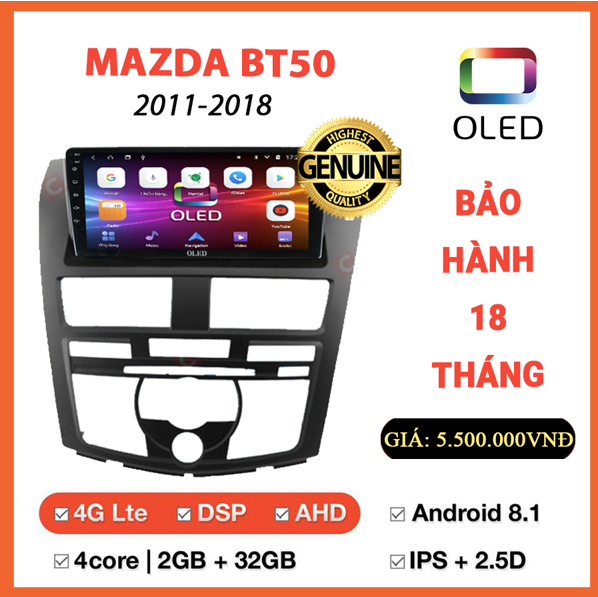 Màn hình Oled Mazda BT50 2011-2018
